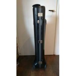 Bariton saxofoon koffer op wielen