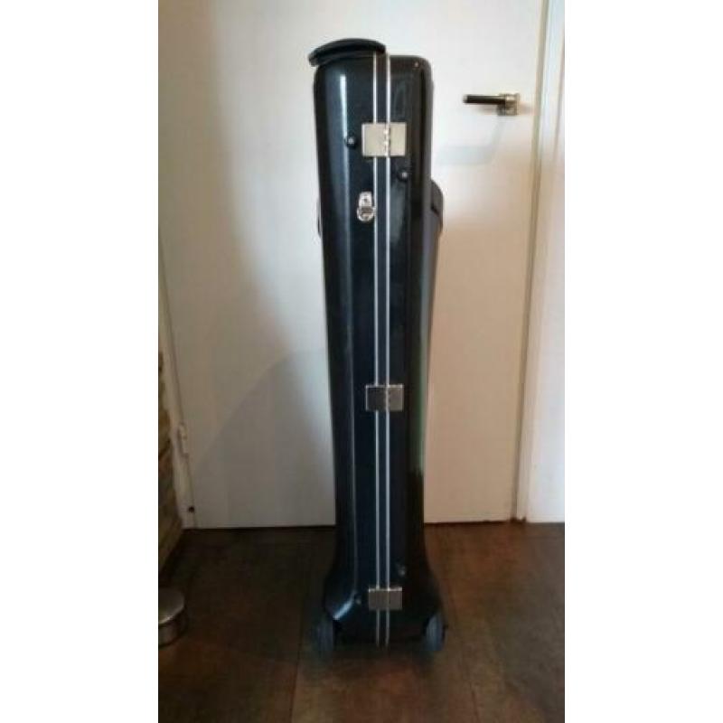 Bariton saxofoon koffer op wielen