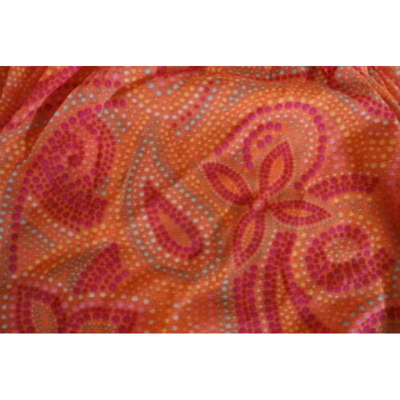 bon aparte top L leuk roze oranje zga nieuw