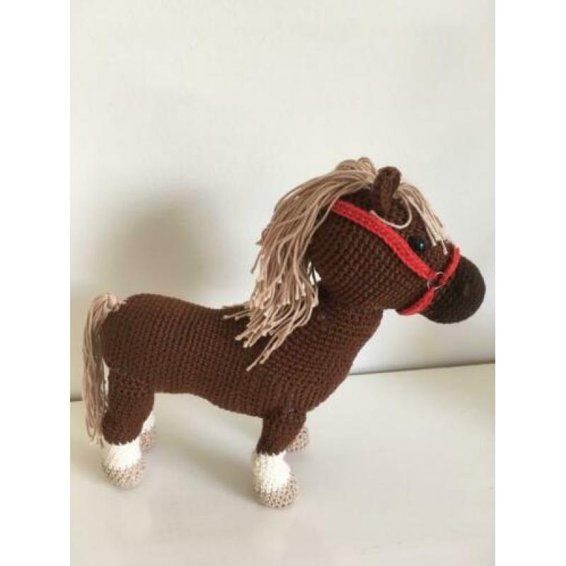 Super Mooi Gehaakt Knuffel Paard Bruin
