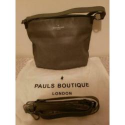 NIEUW Pauls Boutique London tas grijs slangenprint ORGINEEL!