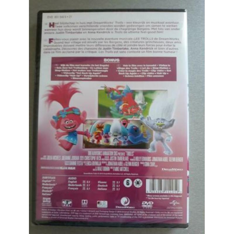 Dvd Trolls - Dreamworks, nieuw in plastic