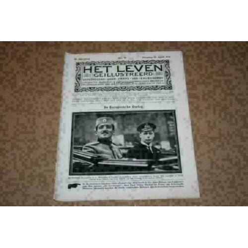 Oud magazine Het Leven - Oa over kreeftvisserij - 1916 !!