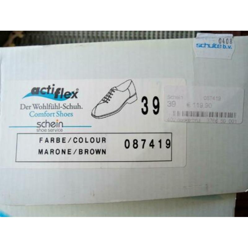 Donkerbruine damesschoenen in maat 39