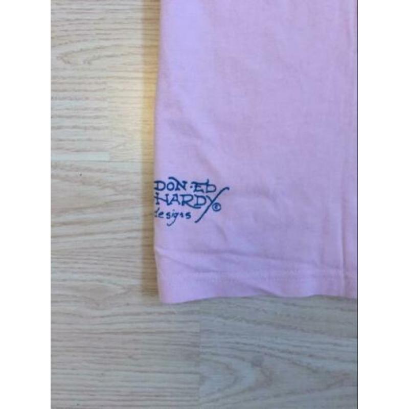 Ed Hardy shirt maat L Roze