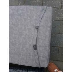 Ligbed wicker zwart 2x