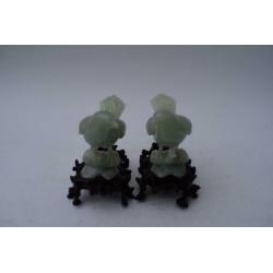 Chinees jade stel vogels