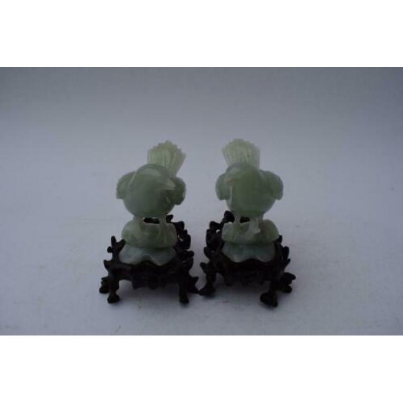 Chinees jade stel vogels