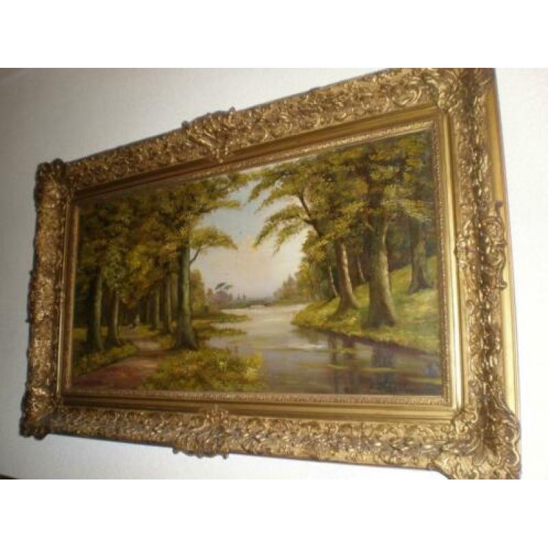 N van yperen. Schilderij afmeting buitenkant lijst101x61 cm