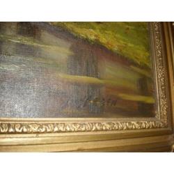 N van yperen. Schilderij afmeting buitenkant lijst101x61 cm