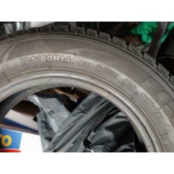 WinterBanden 185/60R14 - 4 winter banden bijna niet gebruikt