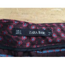 NIEUW: Zara Broek Pantalon Streep Rood Maat S