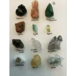 6 x set van mineralen, bijzondere, allerlei, prijs per set