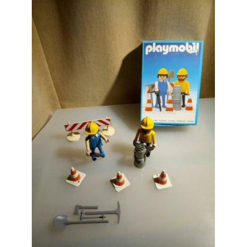 Vintage Playmobil 3368 stratenmakers 1974/1975 met doos