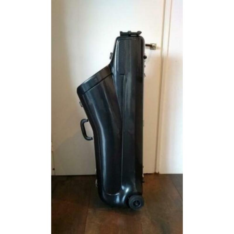 Bariton saxofoon koffer op wielen