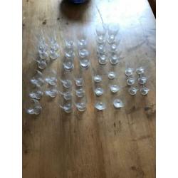 Glas servies kristal