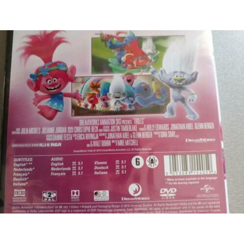 Dvd Trolls - Dreamworks, nieuw in plastic