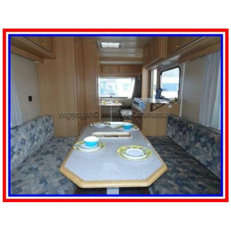 Adria Optima 470, ruime 4 pers. caravan, voortent, rondzit