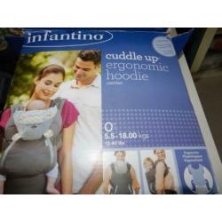 Infantino Cuddle Up Ergonomic Hoodie Draagzak BK-05331