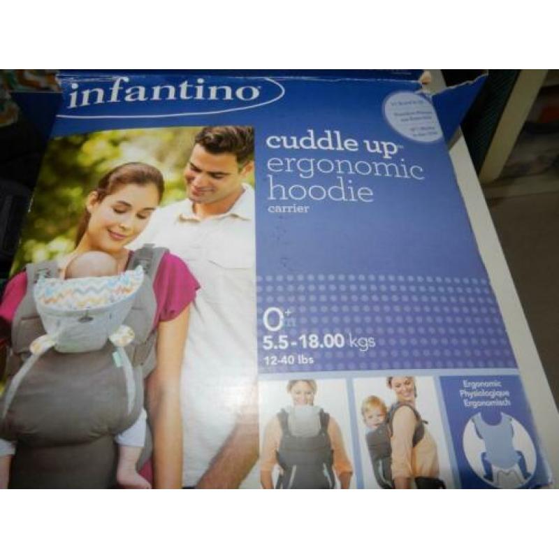 Infantino Cuddle Up Ergonomic Hoodie Draagzak BK-05331