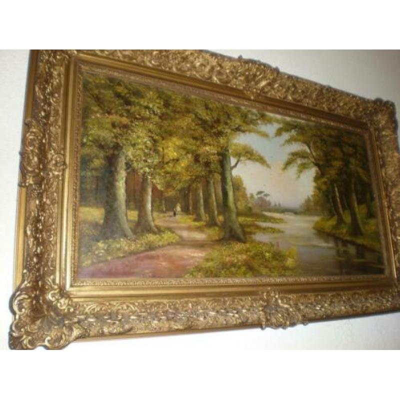 N van yperen. Schilderij afmeting buitenkant lijst101x61 cm