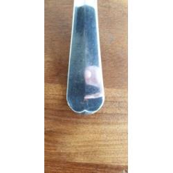 Haags lofje antieke visdienvork verzilverd 22,5 cm