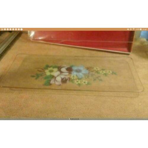 ?? VINTAGE GLASSCHAAL(34x15cm)BLOEMDECO