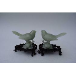 Chinees jade stel vogels