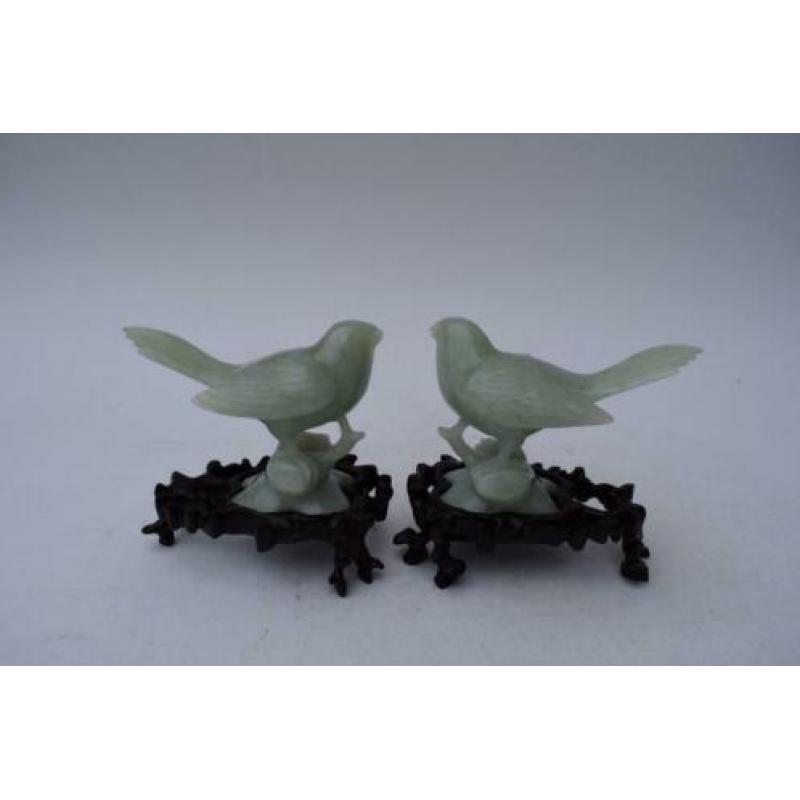 Chinees jade stel vogels