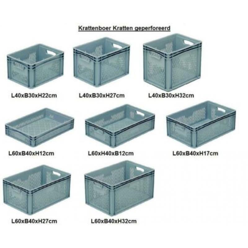 Nieuwe Krattenboer BAKKEN OPSLAGBAK STAPELBAK 60x40x17cm
