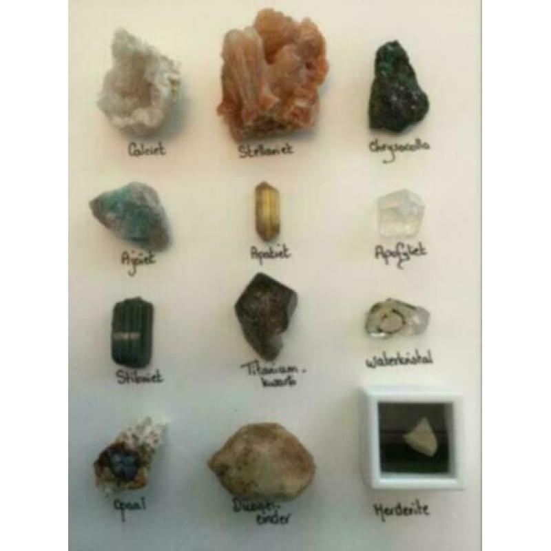 6 x set van mineralen, bijzondere, allerlei, prijs per set
