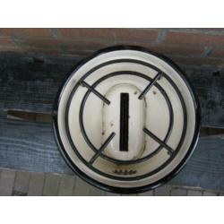wit - zwart emaille petroliumstel