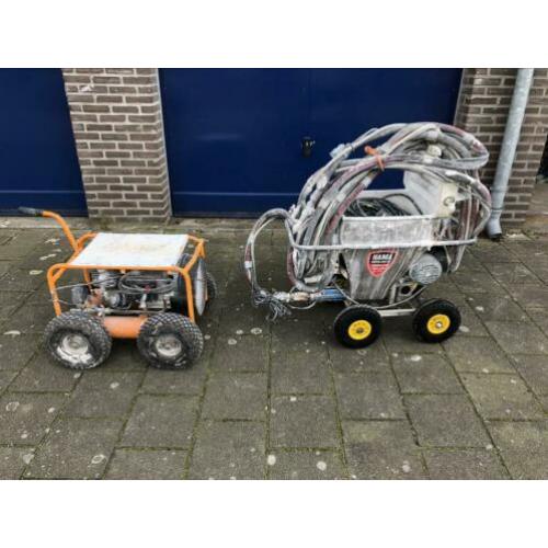 Spackspuit machine hama met keaser compressor 220v