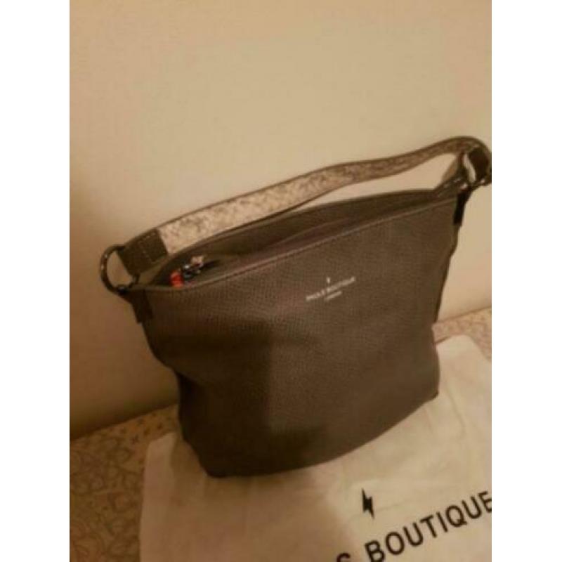 NIEUW Pauls Boutique London tas grijs slangenprint ORGINEEL!