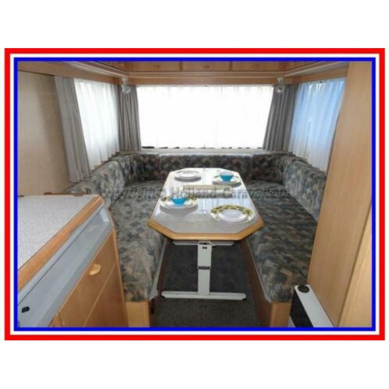 Adria Optima 470, ruime 4 pers. caravan, voortent, rondzit