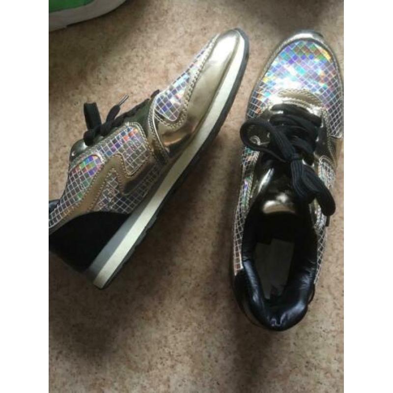Shoecolate sneakers, glitter mt 39