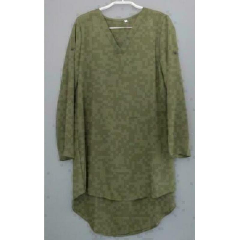 groene lange blouse maat S