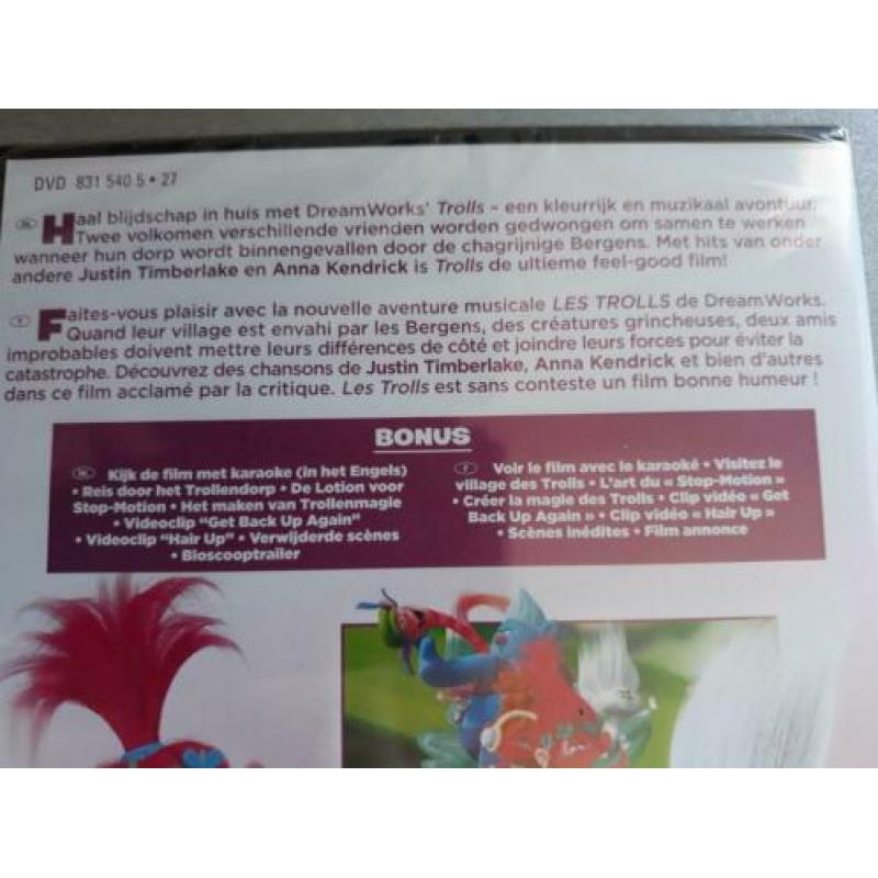 Dvd Trolls - Dreamworks, nieuw in plastic