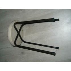 Krukken retro vintage gevoerde zitting jaren 60 a 70 orginel