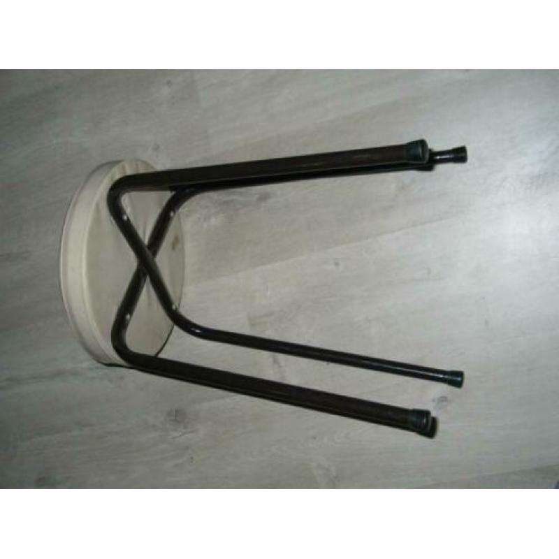 Krukken retro vintage gevoerde zitting jaren 60 a 70 orginel
