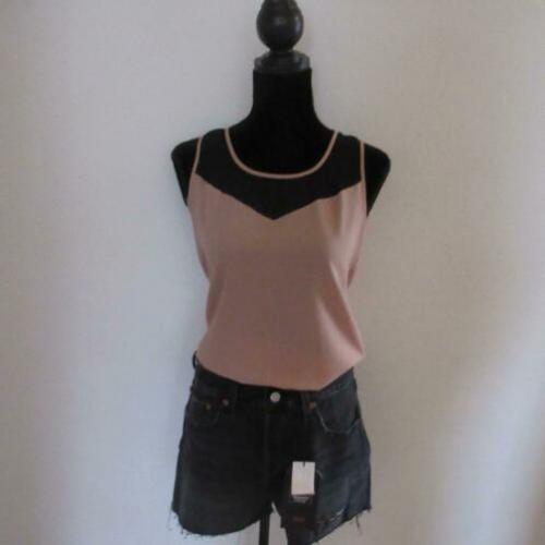 ST. Roze met zwarte zomer top maat 36
