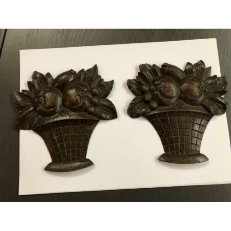 Houten ornamenten oud