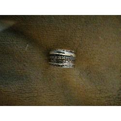 Prachtige handgemaakte 925z spinnerring maat 18.5