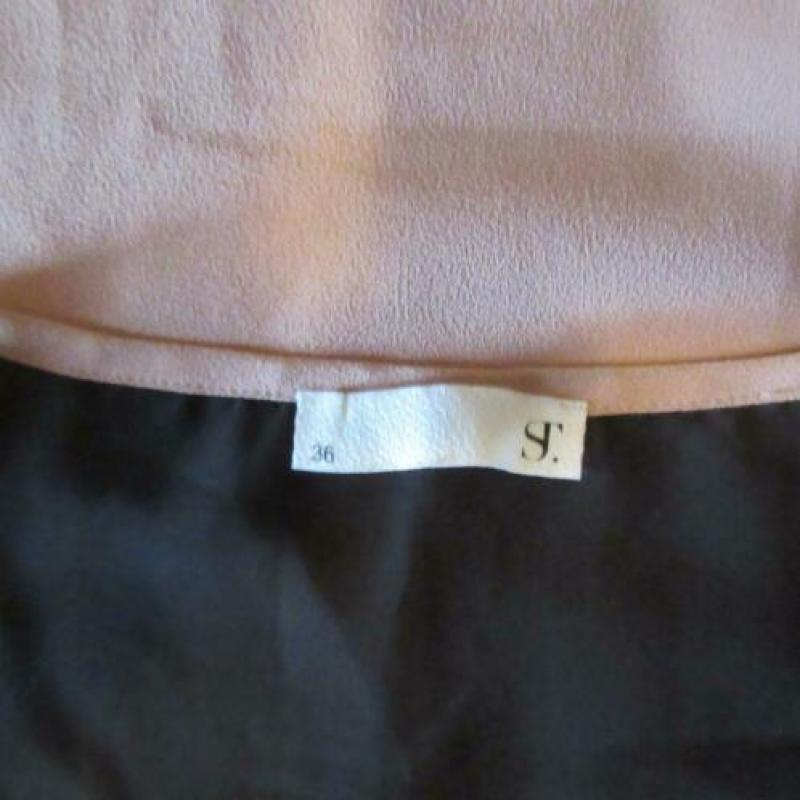 ST. Roze met zwarte zomer top maat 36