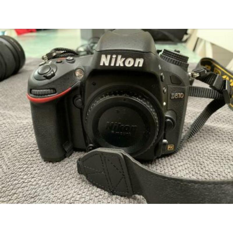 Nikon d610 full frame met veel extra’s 3127 clicks