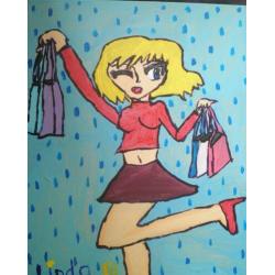 schilderij op doek shopping 18