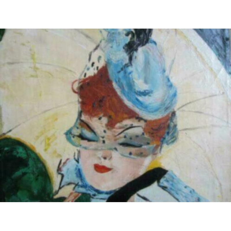 ==ca 1950/60==RETRO===dame met parasol===