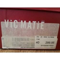 Mooie leren laarzen - VIC MATIE - taupekleur mt. 40