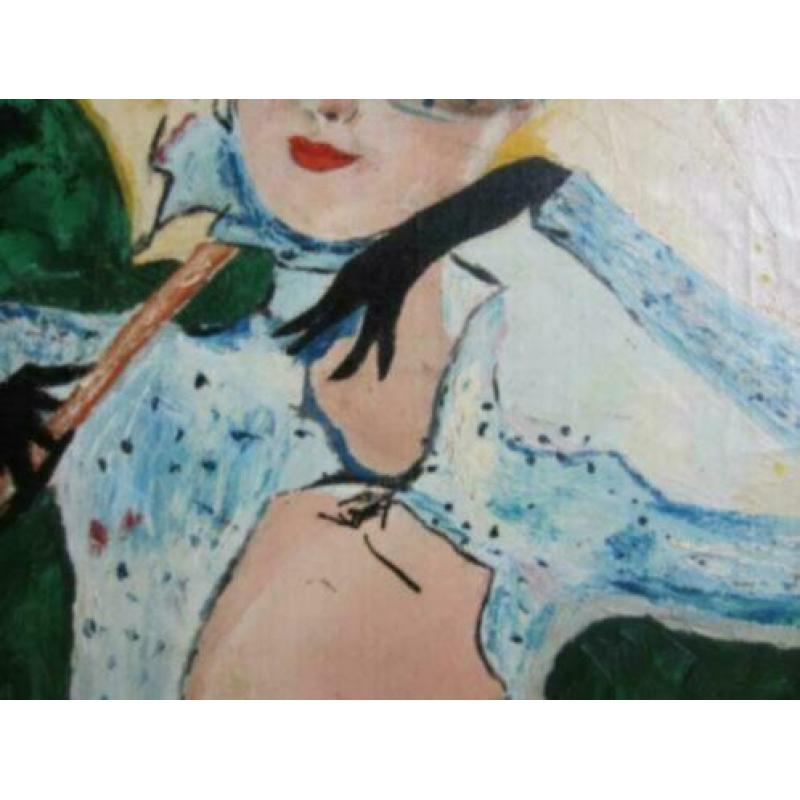 ==ca 1950/60==RETRO===dame met parasol===