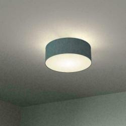 Stoffen Plafondlamp rond Grijs lamp led verlichting label AA